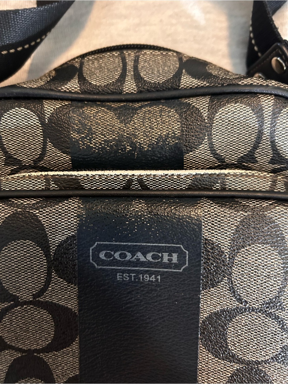 Coach Heritage Stripe Flight F70589 Camera Crossbody - Picture 2 of 6